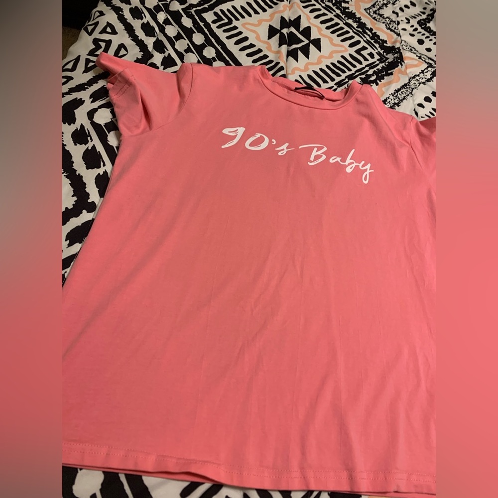 SHEIN Letter Graphic Crew Neck Tee